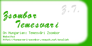 zsombor temesvari business card